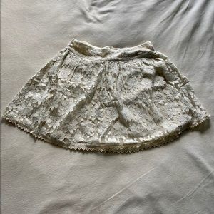 AEO Cream Lace Skirt